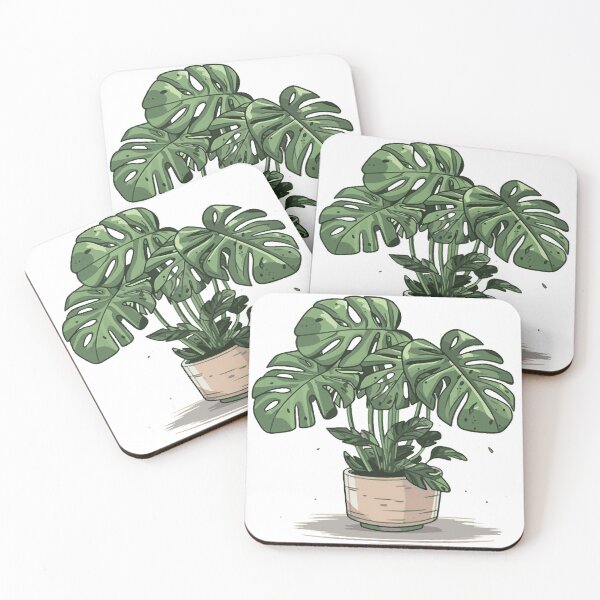 Item preview, Hermosa Maceta Monstera Deliciosa Dibujo Decoración Del Hogar Tropical Ilustración designed and sold by GrowthRings.