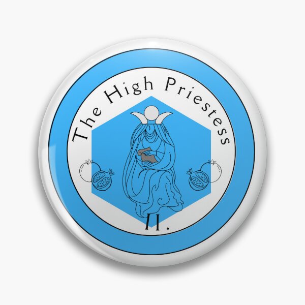 Item preview, High Priestess Tarot Sticker designed and sold by GoldenPress.