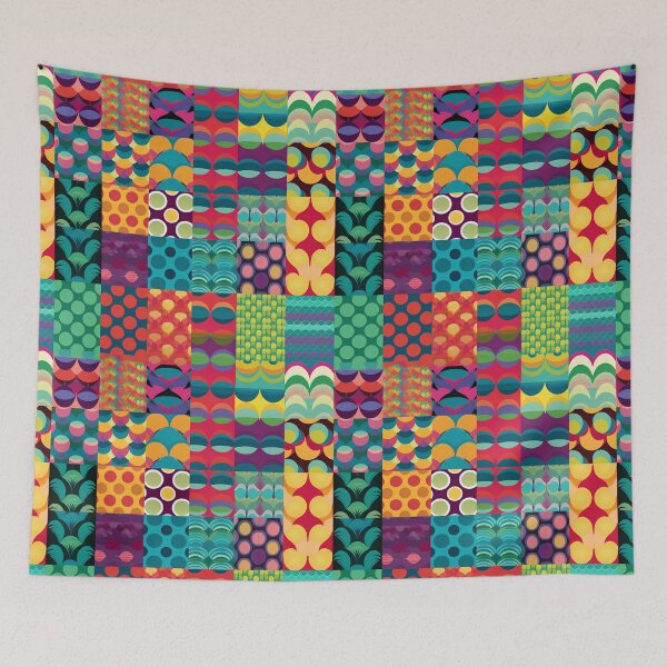 Item preview, colorful square pattern designed and sold by Rim0204.