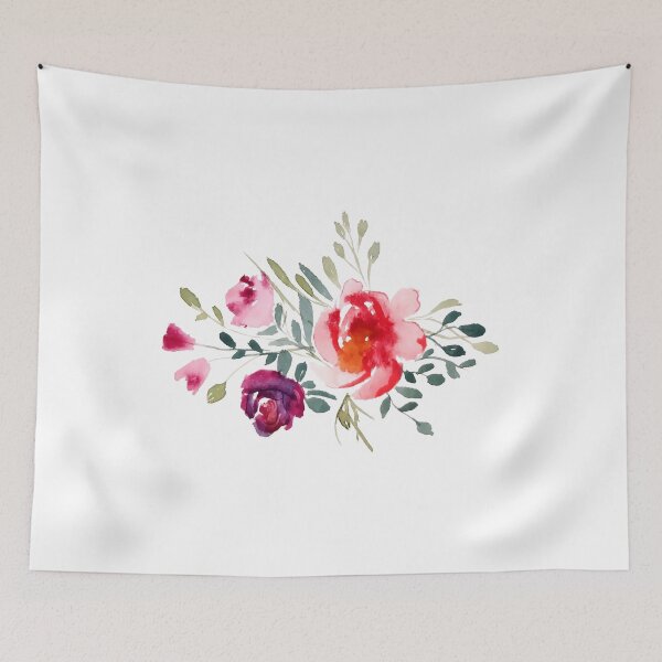 Item preview, Flower Bouquet Art Colorful Flower Wall Art Flower Home Decor Flower Watercolor Wall Decor Watercolor Flower Bouquet designed and sold by Stickers  Designer.