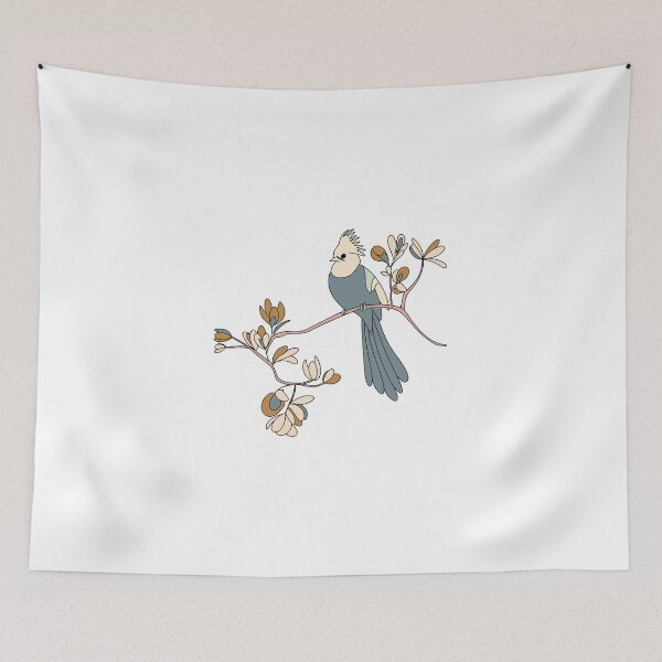 Item preview, blue bird on branch designed and sold by Ashlison.