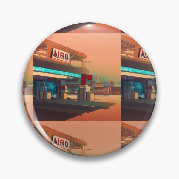 Artikelvorschau, Retro gas station on Mars design. entworfen und verkauft von Msmlcobb.