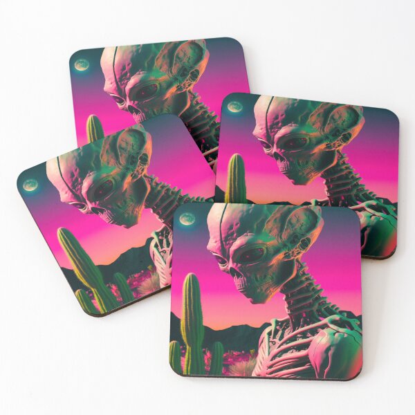 Item preview, Strange Bizarre Style Vintage Technicolor Alien 4 designed and sold by DoctorRot.