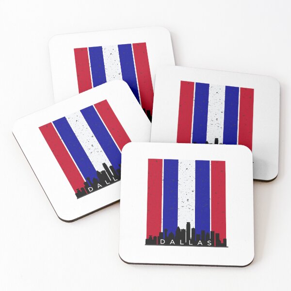Artikelvorschau, Dallas Skyline und Stadtfarben entworfen und verkauft von FamnCreative.