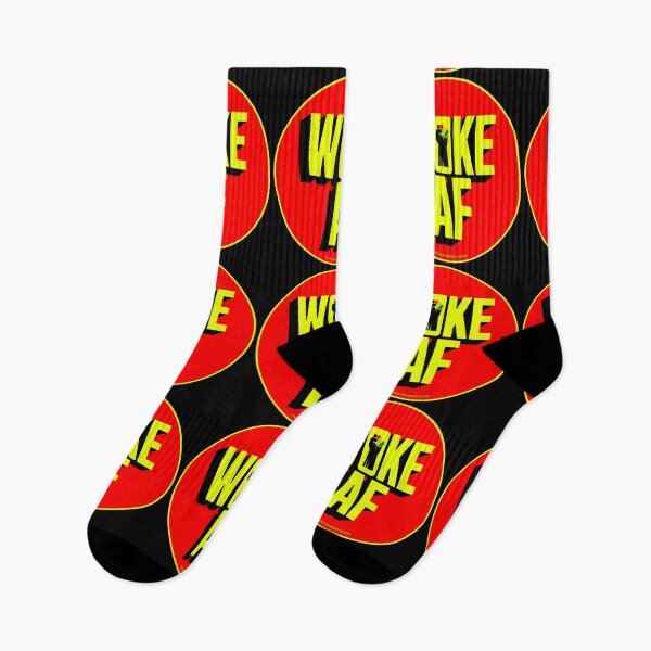 Item preview, PMD00708 Progressive Movement Designs funny WOKE AF design shows you are woke and support progressive policy goals for progressive Democrats and Independents and Bernie Sanders supporters designed and sold by ProgressiveLeft.