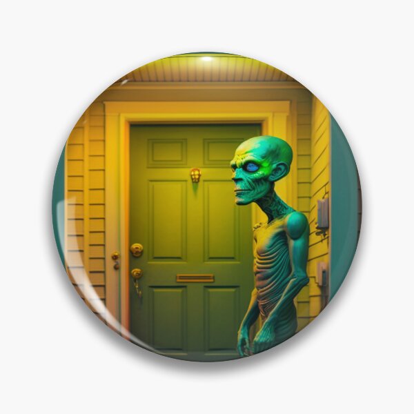 Item preview, Extraño Bizarro Estilo Vintage Technicolor Alien 6 designed and sold by DoctorRot.