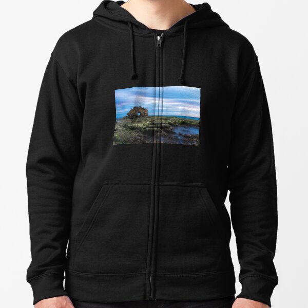 Keyhole Rock, Bridgewater Bay, Mornington Peninsula, Victoria, Australia Zipped Hoodie