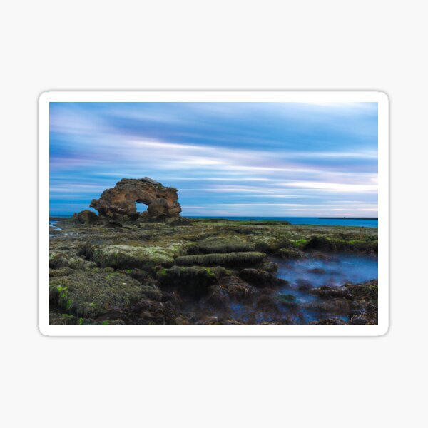 Keyhole Rock, Bridgewater Bay, Mornington Peninsula, Victoria, Australia Sticker
