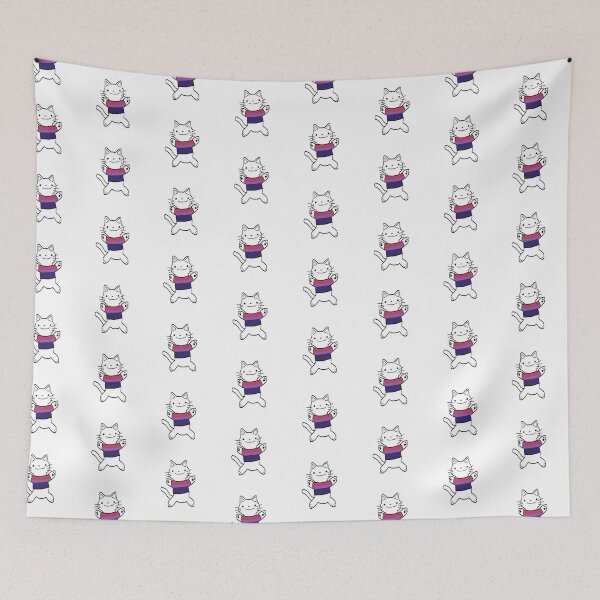 Item preview, Bisexual Pride Cat designed and sold by DoodlesnNoodlez.
