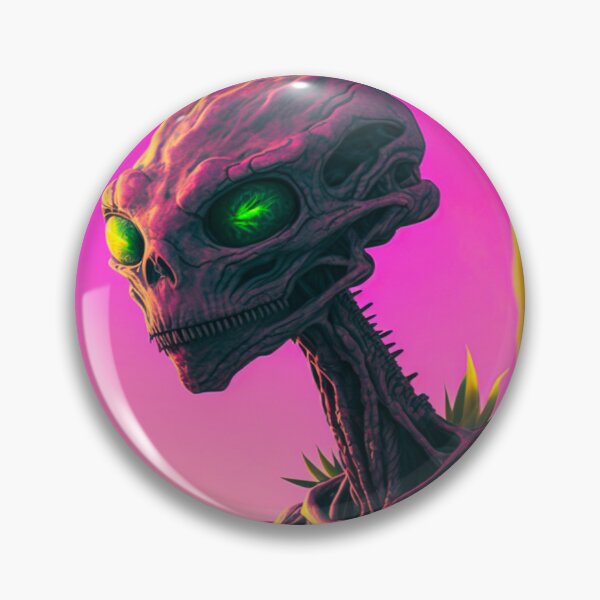 Item preview, Extraño Bizarro Estilo Vintage Technicolor Alien 8 designed and sold by DoctorRot.