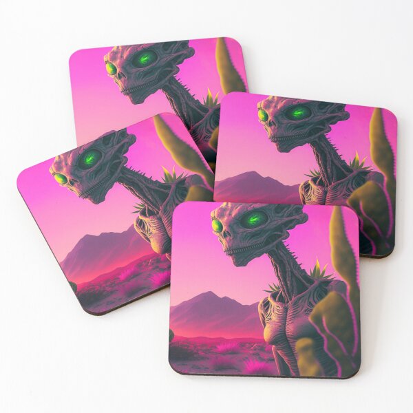 Item preview, Strange Bizarre Style Vintage Technicolor Alien 8 designed and sold by DoctorRot.