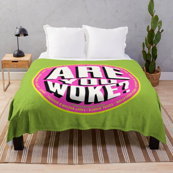Item preview, PMD00713 Progressive Movement Designs funny Are You Woke design shows you are woke and support progressive policy goals for progressive Democrats and Independents and Bernie Sanders supporters designed and sold by ProgressiveLeft.