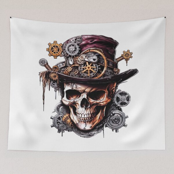 Item preview, Steampunk-themed skull. designed and sold by Patrick Brodeur.