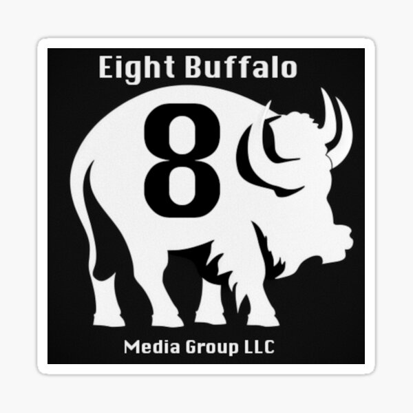 Eight Buffalo Media Group LLC Logo Sticker
