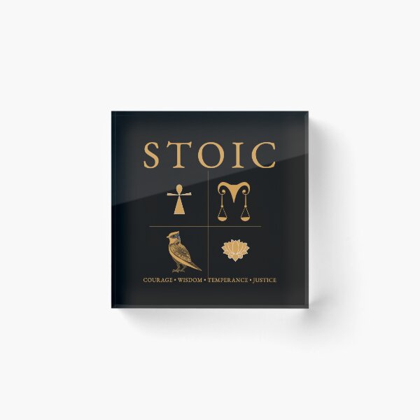 Item preview, Stoic virtues courage, wisdom, temperance, justice designed and sold by ahahdodo.