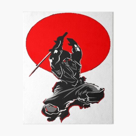 White Ninja , Assassin Art Board Print for Sale by EsT-shop