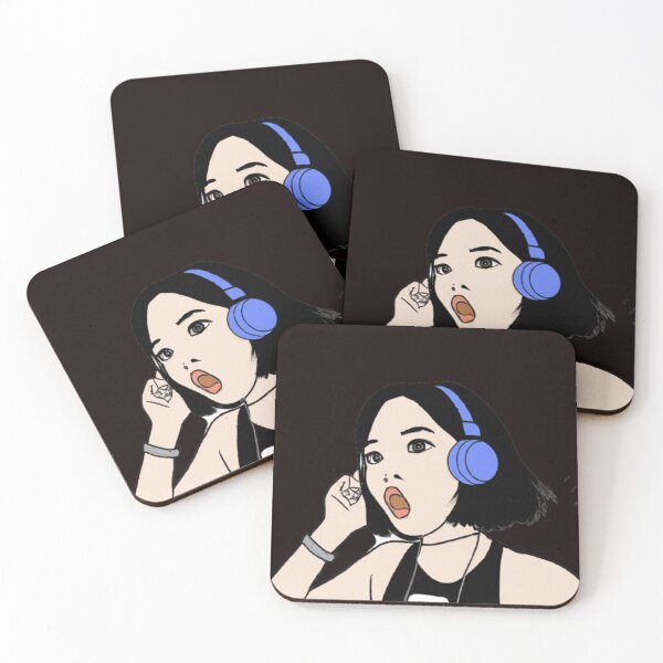 Item preview, kpop fan listening music (pop art) designed and sold by arorar.