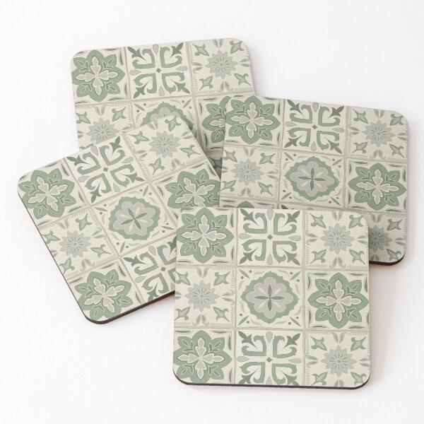 Item preview, Aged Italian Tile - Sage Green designed and sold by latheandquill.