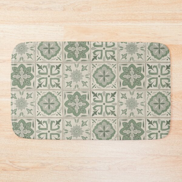 Item preview, Aged Italian Tile - Sage Green designed and sold by latheandquill.
