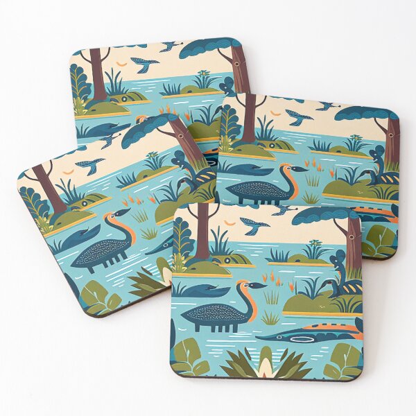 Item preview, Everglades National Park Scandinavian Folk Art Style designed and sold by PikoApparel.