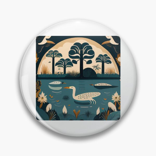 Item preview, Everglades National Park Scandinavian Folk Art Style designed and sold by PikoApparel.