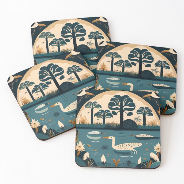Item preview, Everglades National Park Scandinavian Folk Art Style designed and sold by PikoApparel.