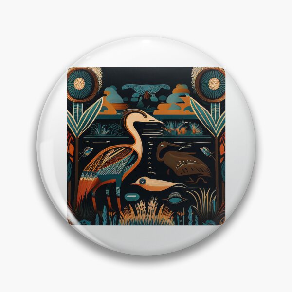 Item preview, Everglades National Park Scandinavian Folk Art Style designed and sold by PikoApparel.