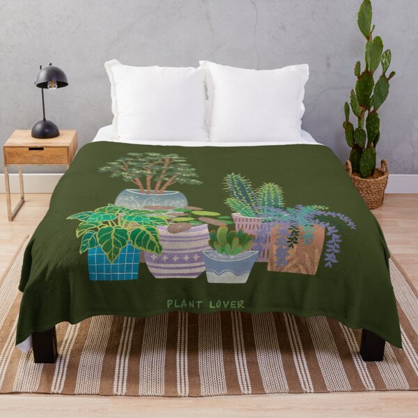 Item preview, Plant Lover - Art Prints of Various Potts on Green Background designed and sold by minsillust.