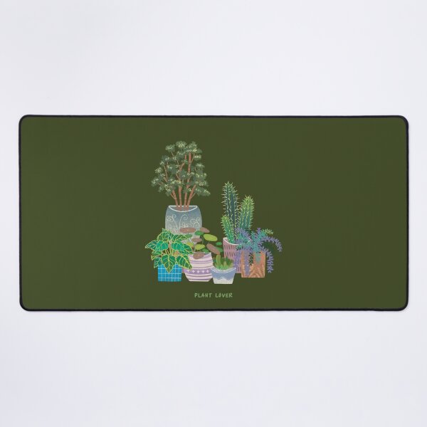 Item preview, Plant Lover - Art Prints of Various Potts on Green Background designed and sold by minsillust.