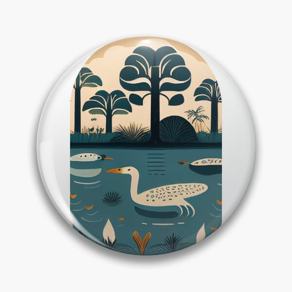 Item preview, Everglades National Park Scandinavian Folk Art Style Arch designed and sold by PikoApparel.