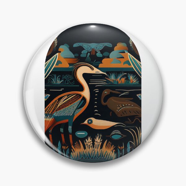 Item preview, Everglades National Park Scandinavian Folk Art Style Arch designed and sold by PikoApparel.