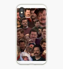 RON SWANSON'S FACES iPhone Case