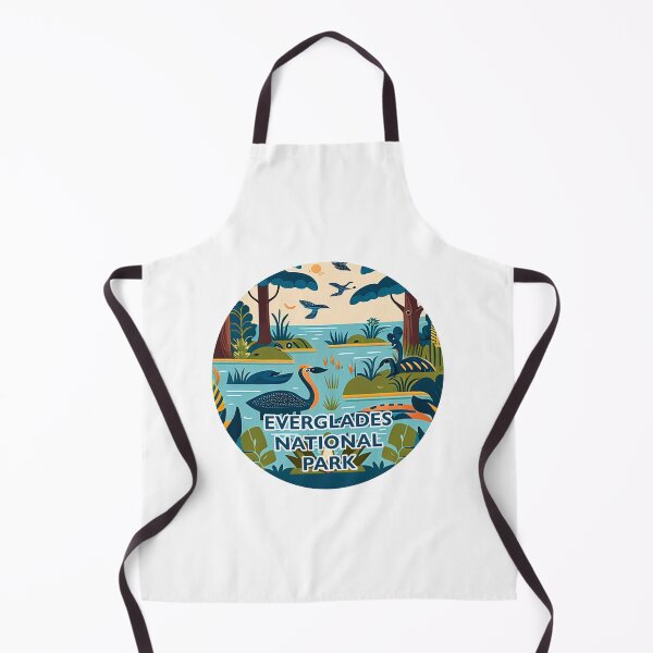 Item preview, Everglades National Park Scandinavian Folk Art Style Circle designed and sold by PikoApparel.