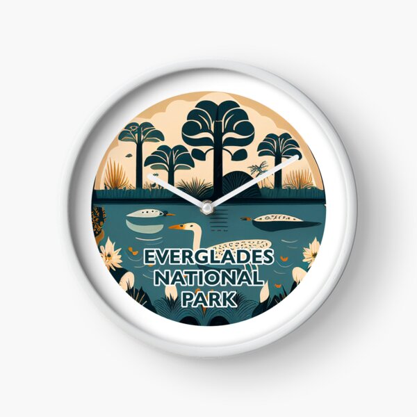 Item preview, Everglades National Park Scandinavian Folk Art Style Circle designed and sold by PikoApparel.