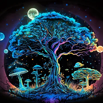 Artwork thumbnail, Psychedelic Roots by DecadentDesign
