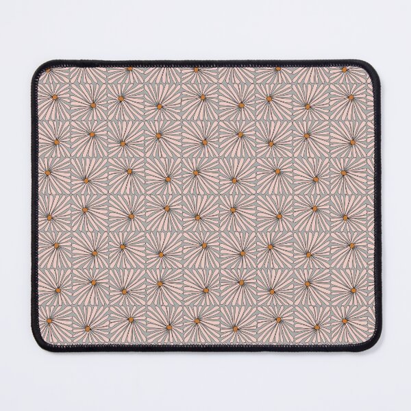Item preview, Groovy Daisy Tiles Pink/Gray designed and sold by BayhillStudio.