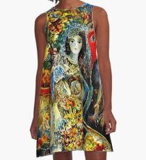 BELLA : Marc Chagall Vintage Abstract Painting Print A-Line Dress