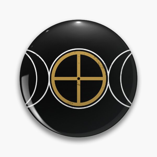 Item preview, TRIPLE MOON SOLAR CROSS MYSTICAL SYMBOL designed and sold by Madjack Tees Kiwi SuperStore.