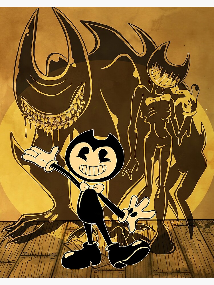 Ink Demon and Bendy (Bendy and The Dark Revival)  Spiral Notebook for Sale  by angyluffy