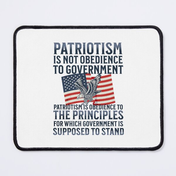 Artikelvorschau, Patriotismus ist kein Gehorsam gegenüber der Regierung Patriotisch entworfen und verkauft von Soufia53.