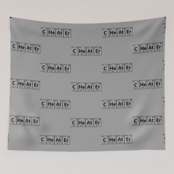 Item preview, Cheater Black Periodic Elements Spelling   designed and sold by sonlichsu714.