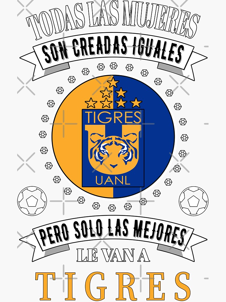 4er-Pack) Tigres UANL Mexiko Vinyl-Aufkleber Sticker Calcomania