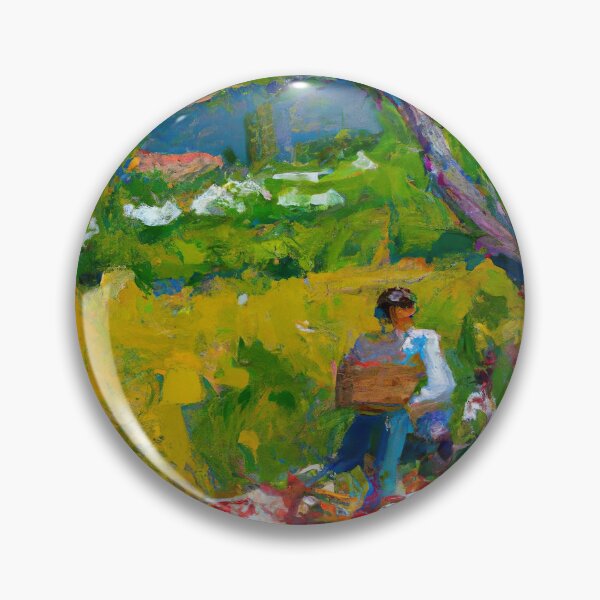 Item preview, Impressionist print french countryside picnic people of color designed and sold by venerateprints.