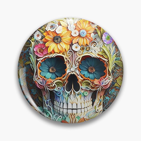Item preview, The floral skull designed and sold by Acim0.