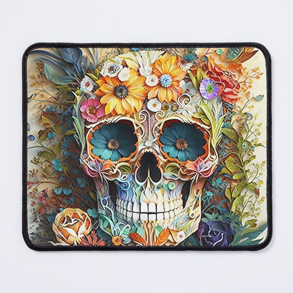 Item preview, The floral skull designed and sold by Acim0.
