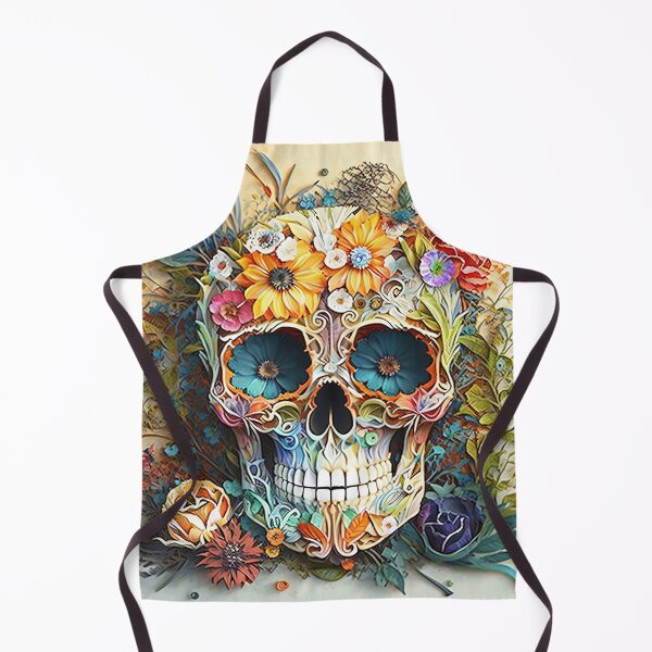 Item preview, The floral skull designed and sold by Acim0.