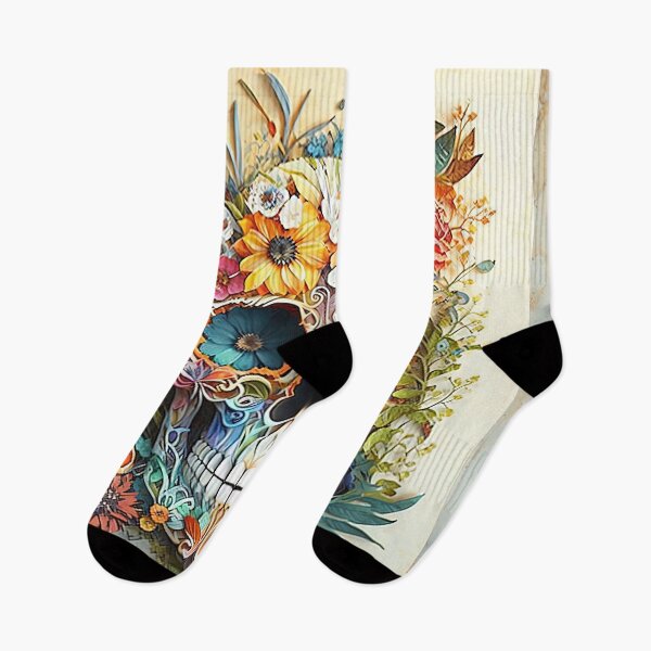 Item preview, The floral skull designed and sold by Acim0.