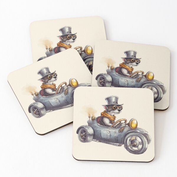 Item preview, Dog driving a car designed and sold by IraPanyukova.