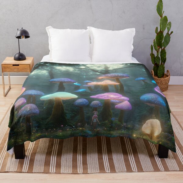 Item preview, Enchanted Forests: Glow of the Bioluminescent Mushrooms designed and sold by DesignoDynamo.