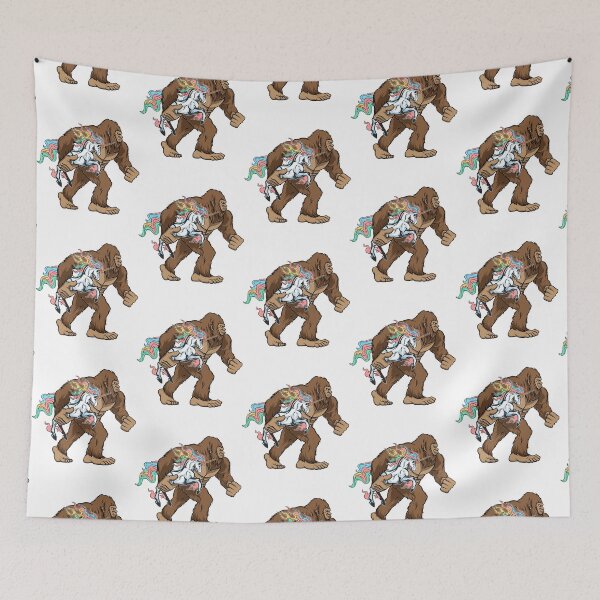 Item preview, Bigfoot Carrying Unicorn Funny Sasquatch Gifts designed and sold by heribertokane.
